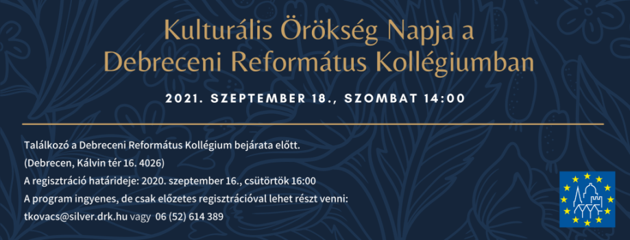Kulturális Örökség Napja a Debreceni Református Kollégiumban